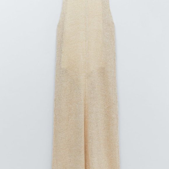 Zara Oversized Knit Buttoned Long Dress - Picture 8 of 12